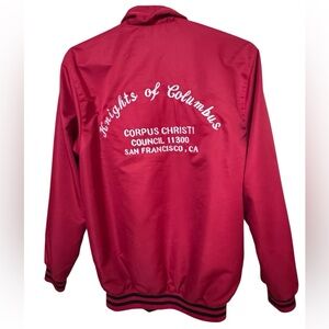 Knights of Columbus Jacket Reversible Embroidered Vintage Jacket Men’s M SF CA